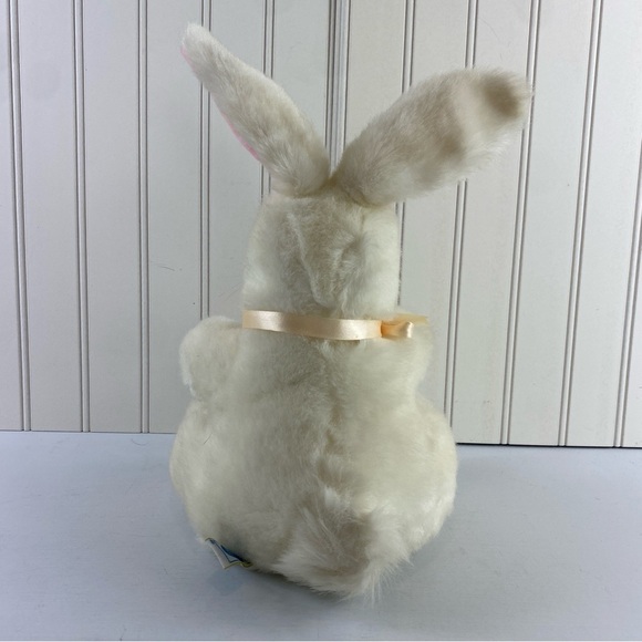 Vintage 1983 Dakine White and Pink Plush Bunny Easter Bunny Toy Stuffed Animal - Picture 5 of 14